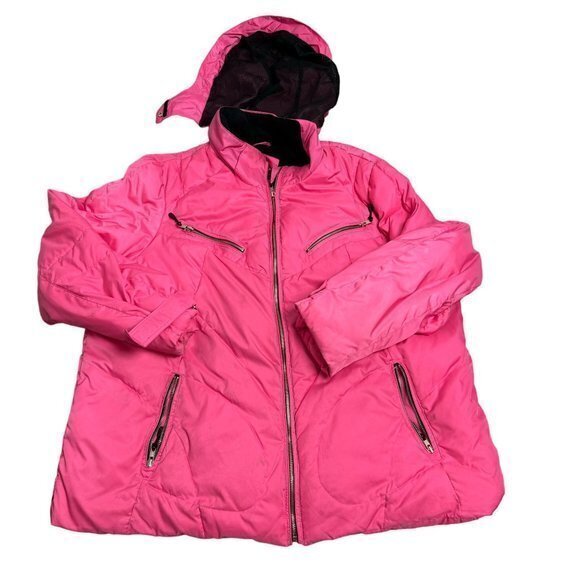 Style & Co Woman Sport Plus Size 24W Pink Hooded Jacket‎ - Picture 1 of 10
